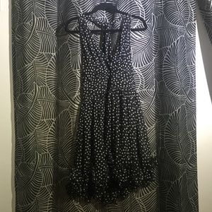 Poka dot ruffly halter top dress